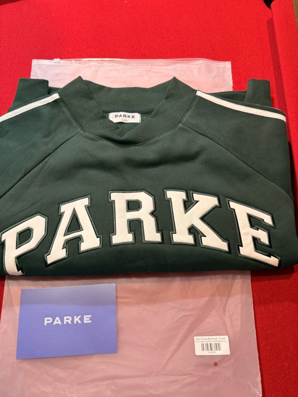 Parke Women's Dark Green Logo Crewneck Sweatshirt